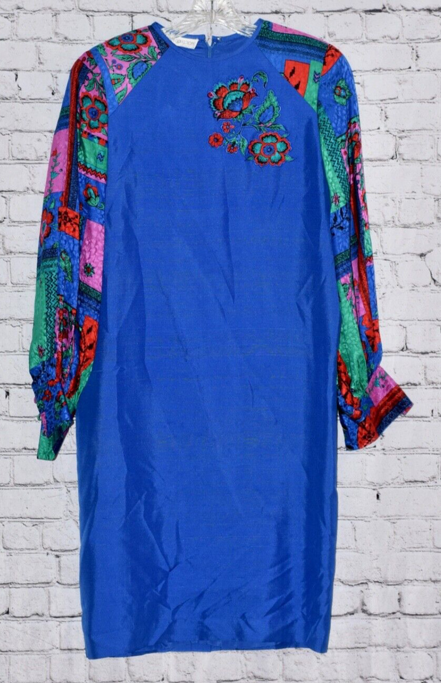 Umi Collection by Anne Crimmins Pattern Silk Dress